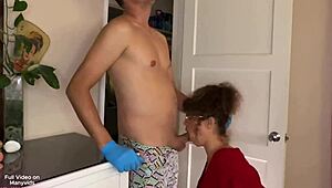 stepmom accidentally delivers the dirtiest anal creampie this christmas. it’s rough and wild!