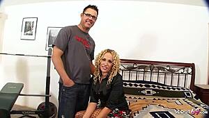 curly hair mature legs up fuck by nerd with nice cock