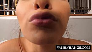 Nervous Babysitter Jon Rouge Bella Rolland in Intense Casting Fuck