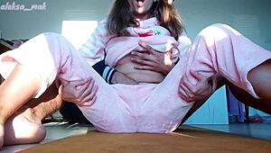 Skinny stepsister gets hard cock in her small pussy
