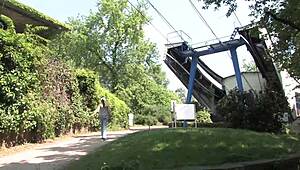 Old European Man Touches Young Girl's Pussy Despite Small Size