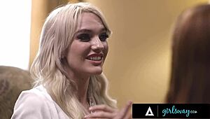 angry kenna james fucks madi collins hard after losing everything in girlsway fantasy