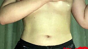 sexy babe oils dick and rides in passionate cowgirl sex