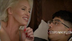 Blonde Mother-In-Law Fucks Stepson In Taboo Fantasy