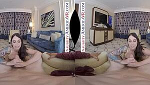 Ivy Lebelle Interacts in VR Experience