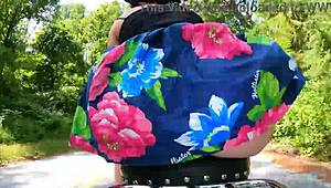 butt plugged wife flashes huge ass during wild motorcycle ride