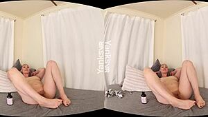 Yanks Flexible Beauty Iris Ives Masturbates And Enjoys Anal Play With Cum Climax.