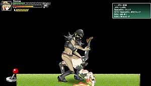 Oh man, cute blonde hentai girl bangin’ lots of soldier guys in battle... new gameplay, ya know!