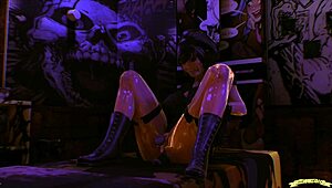 3D CARTOON BLOWJOB on BIG COCK!!