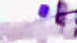 She gives a blowjob in lingerie, getting cum on her pussy.