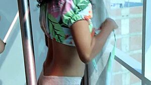 two horny latina teens decide to bang a random guy in this complete video.