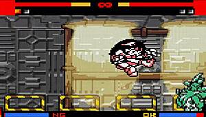 i'm in this climax battle with futanari fighters, rough sex fight on the ring leading to orgasm