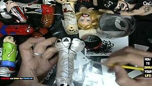 Finish painting the alien: hardcore anal and dildo action