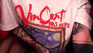 Hot skinny babe rides big cock, cumming hard while bent over in wild 1-on-1 session