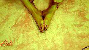 I pamper my feet with a luxurious massage