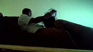 I suck my man's big cock sloppy and wet.