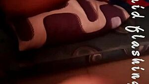 Whytehawk Delivers Intense Quick Creampie to Ebony Maid from Behind.