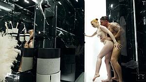 Hey, my stepsister always wants to screw in the shower