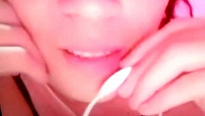 Recording horny girl having sex