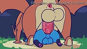 Muscular gay Pokémon in hardcore anal and oral sex scenes in 3D porn