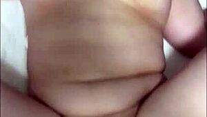 japanese couple, wife getting intense creampie? big cock orgasm!