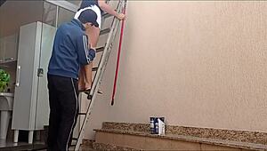 Casada Seduces and Bangs the Painter Hired by Her Husband!