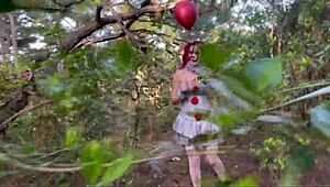 scarecrow gets anal creampie outdoors 😈