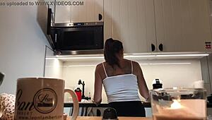 perfect pokies on kitchen cam braless sylvia amazing nipples?