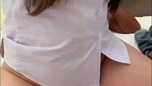 Thai college girl selfie with sexy voice