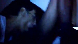 Cpdcr3 sucks on a big black cock, focusing on the monster cock in gay sucking scene