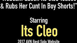 Webcam Queen Its Cleo Teases with Solo Fingering Action, Wow!