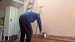 Casada Seduces and Bangs the Painter Hired by Her Husband!