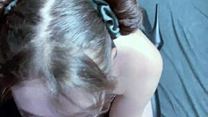 POV Perfect Goth Girlfriend Kneels, Sucks Cock, Ruins Makeup with Massive Facial