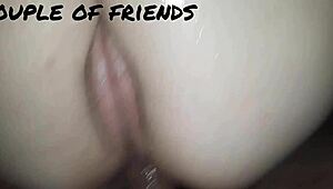 brazilian couple explores anal in lingerie