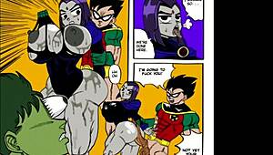 I find relief in Teen Titans with monster cocks by Doompypomp