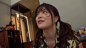 yo, check out this 19-year-old cutie with bouncy skin and killer butt in a sexy cosplay outfit!