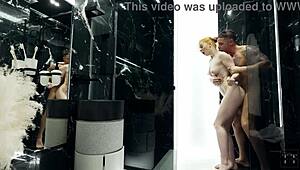 Hey, my stepsister always wants to screw in the shower