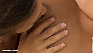 Hot lesbian threesome licking pussies in garden