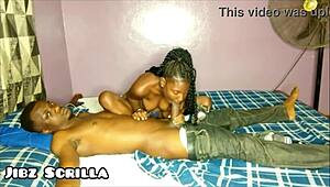 Suck my natural boobs before I ride your big black cock