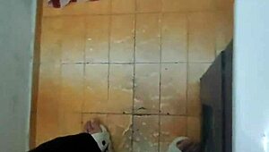 Grab Horny Stepmom While Bathing