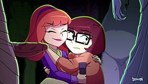 Who is getting the mystery bang in this orgy?