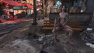 สำรวจ Diamond City ใน Fallout4 เย็ดกลางแจ้งสาธารณะกับสาวผมน้ำตาล