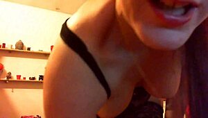 Italian MILF's solo pleasure with stockings and wet orgasms