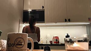 perfect pokies on kitchen cam braless sylvia amazing nipples?