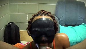 Shae Performs Deepthroat Blowjob And Swallows Black Ebony Cock