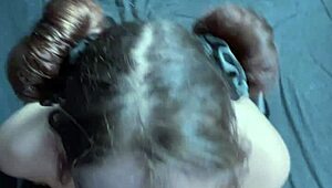 POV Perfect Goth Girlfriend Kneels, Sucks Cock, Ruins Makeup with Massive Facial