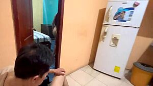 yo, super slutty stepmother handles that disabled old man’s cock alone at home... 🔥