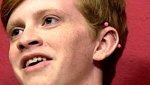 Small 18+ guy gropes his huge penis