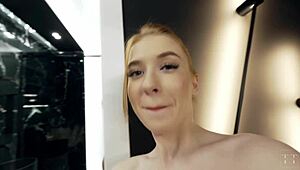 Hey, my stepsister always wants to screw in the shower