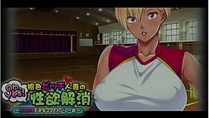 Kasshoku episode 3: Foursome in the locker room